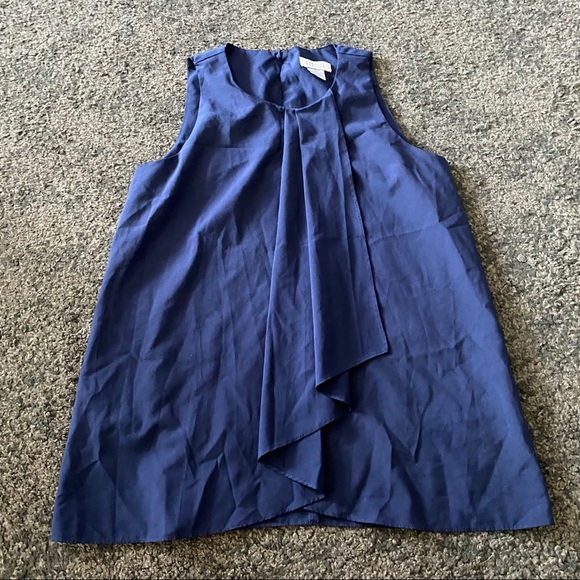 barneys new york navy blouse top - Picture 2 of 3